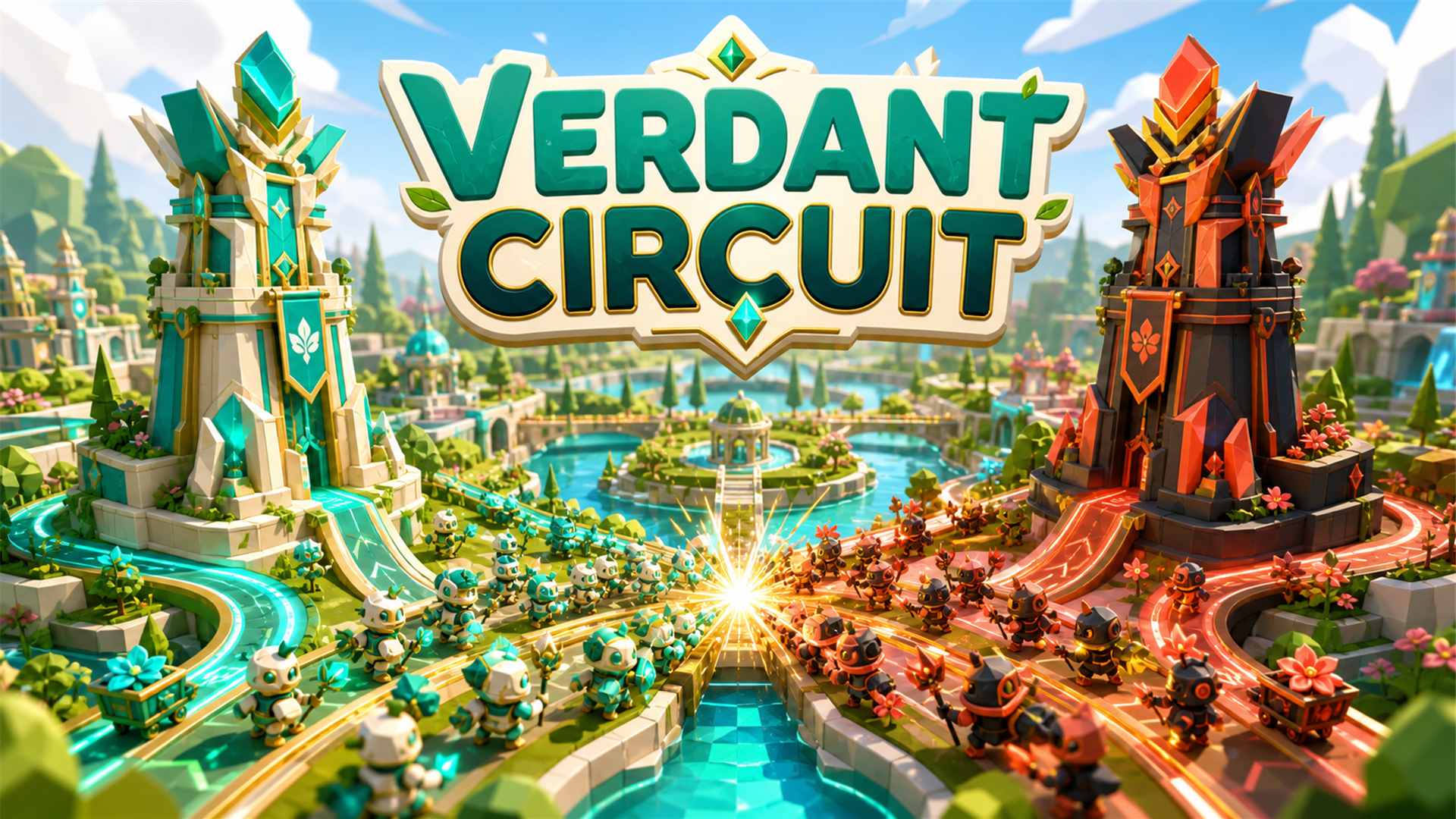 A radiant garden kingdom connected by strategic army routes